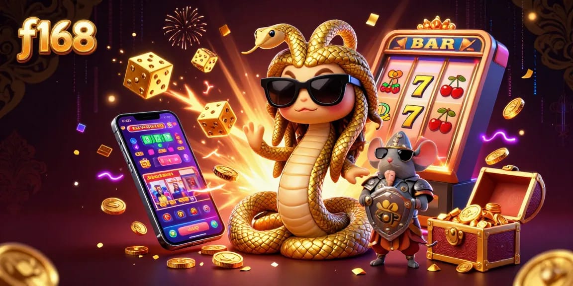 Experience the excitement of winning at f168 with vibrant casino games and thrilling 3D characters.