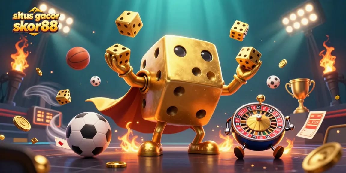 Engage in thrilling gameplay at situs gacor skor88 with our dynamic 3D representation of sports betting excitement.