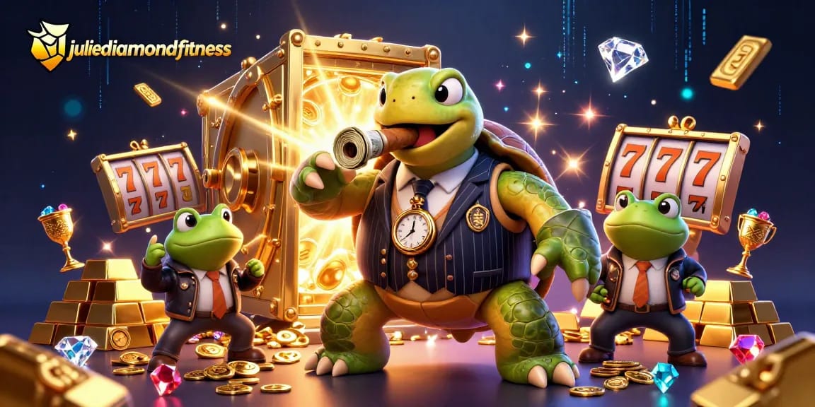 Experience the thrill of slot games with juliediamondfitness featuring animated characters and dynamic casino elements.