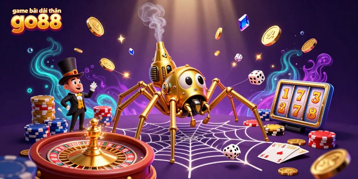 Experience the thrill of game bài đổi thưởng go88 with vibrant 3D characters and rich casino elements.