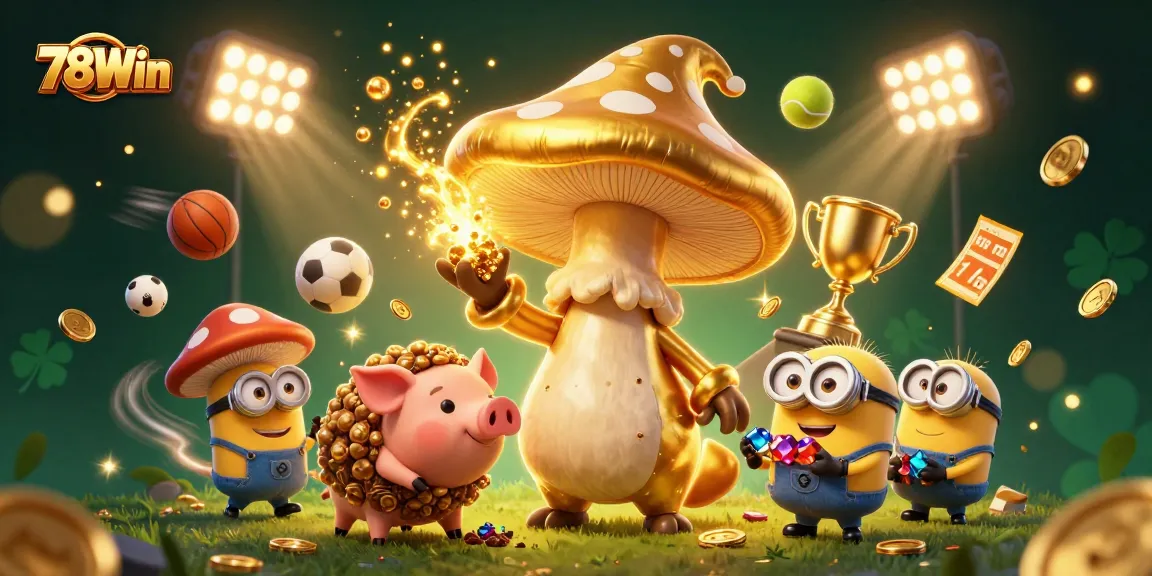 Engage in thrilling gaming with 78Win's magical world, where golden treasures enhance the experience.