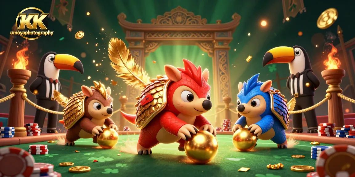 Experience thrilling gambling action with umoyaphotography in a vibrant 3D fantasy showdown.
