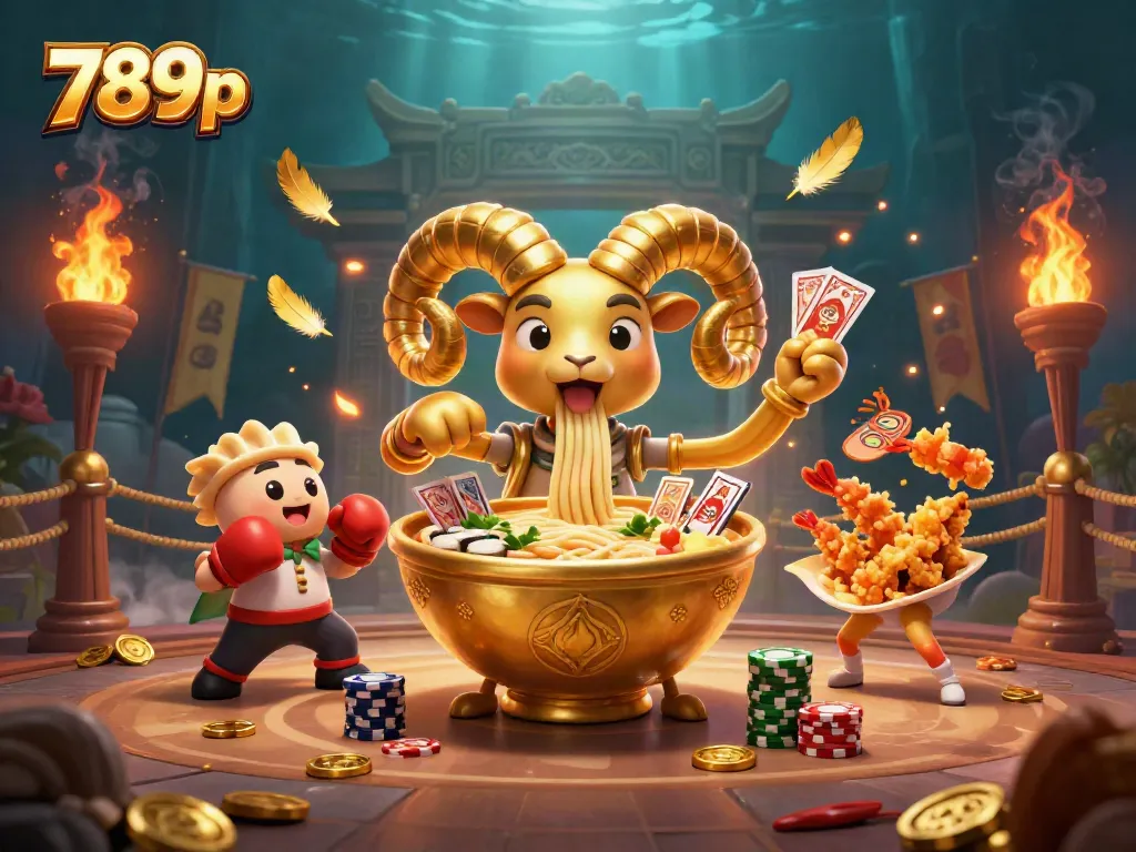 Engage in thrilling gameplay at 789p with vibrant characters in a lively casino scene.