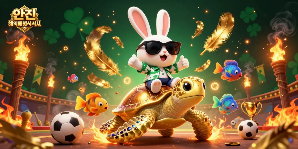 Experience 안전 해외배팅사이트 with dynamic sports betting action, featuring symbolic elements and engaging characters.