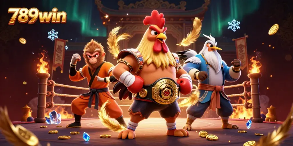 Experience thrilling bets with 789win’s digital gaming scene featuring Muay Thai and Shaolin characters.