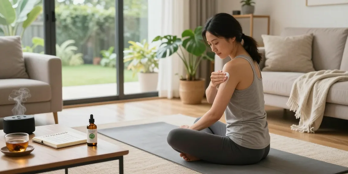 Ministry of Cannabis CBD oil and cream used during a wellness routine, promoting natural relaxation and healing.