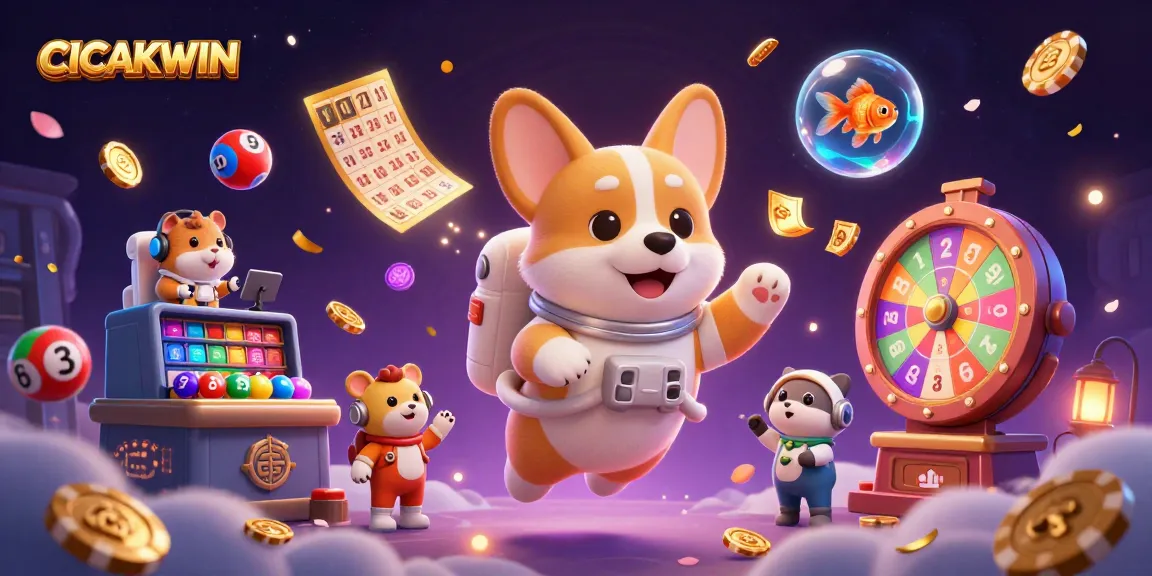CICAKWIN transforms gaming with sparkling coins and colorful dynamic lottery elements
