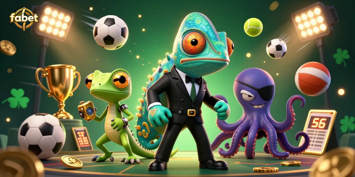 Experience thrilling betting action at fabet with 3D characters exploring a vibrant casino scene.