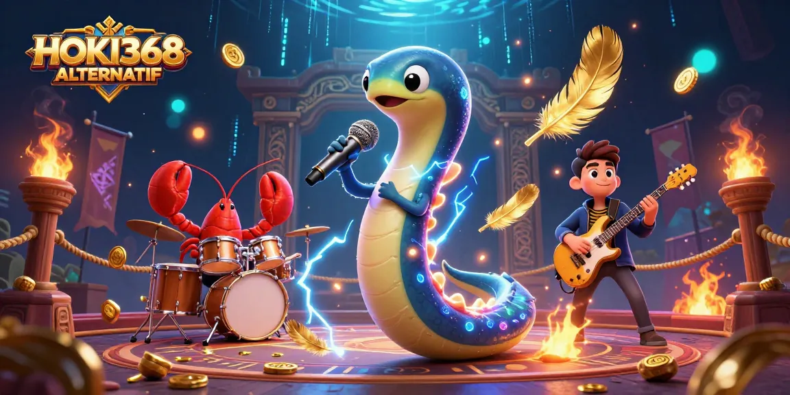 Engage with HOKI368 ALTERNATIF in an electrifying underwater casino featuring dynamic performers.
