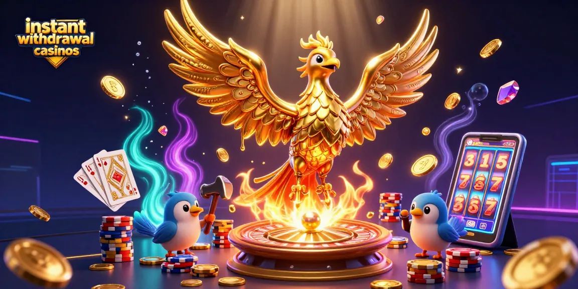 Engage in instant withdrawal casinos with golden phoenix and dynamic gaming elements.