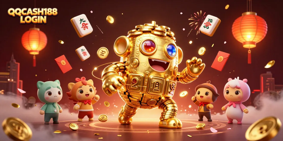 Experience seamless gaming with QQCASH188 LOGIN while enjoying vibrant casino elements in a captivating scene.