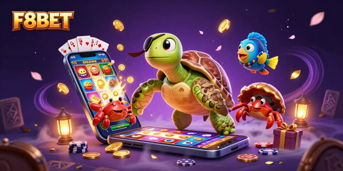 Join the adventure with F8BET's pirate turtle and friends as they explore thrilling online gaming.