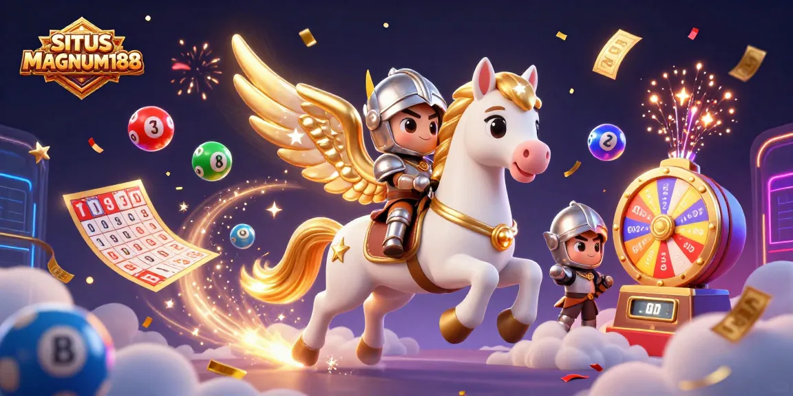 SITUS MAGNUM188 offers thrilling lottery and gambling experiences with magical characters in a vibrant 3D scene